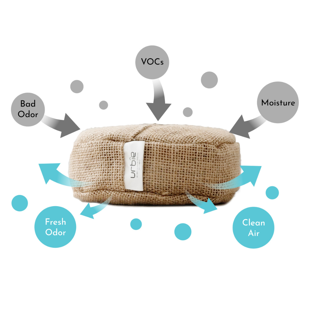 Verta® Bamboo Activated Charcoal Pack x3 (Filters VOC&