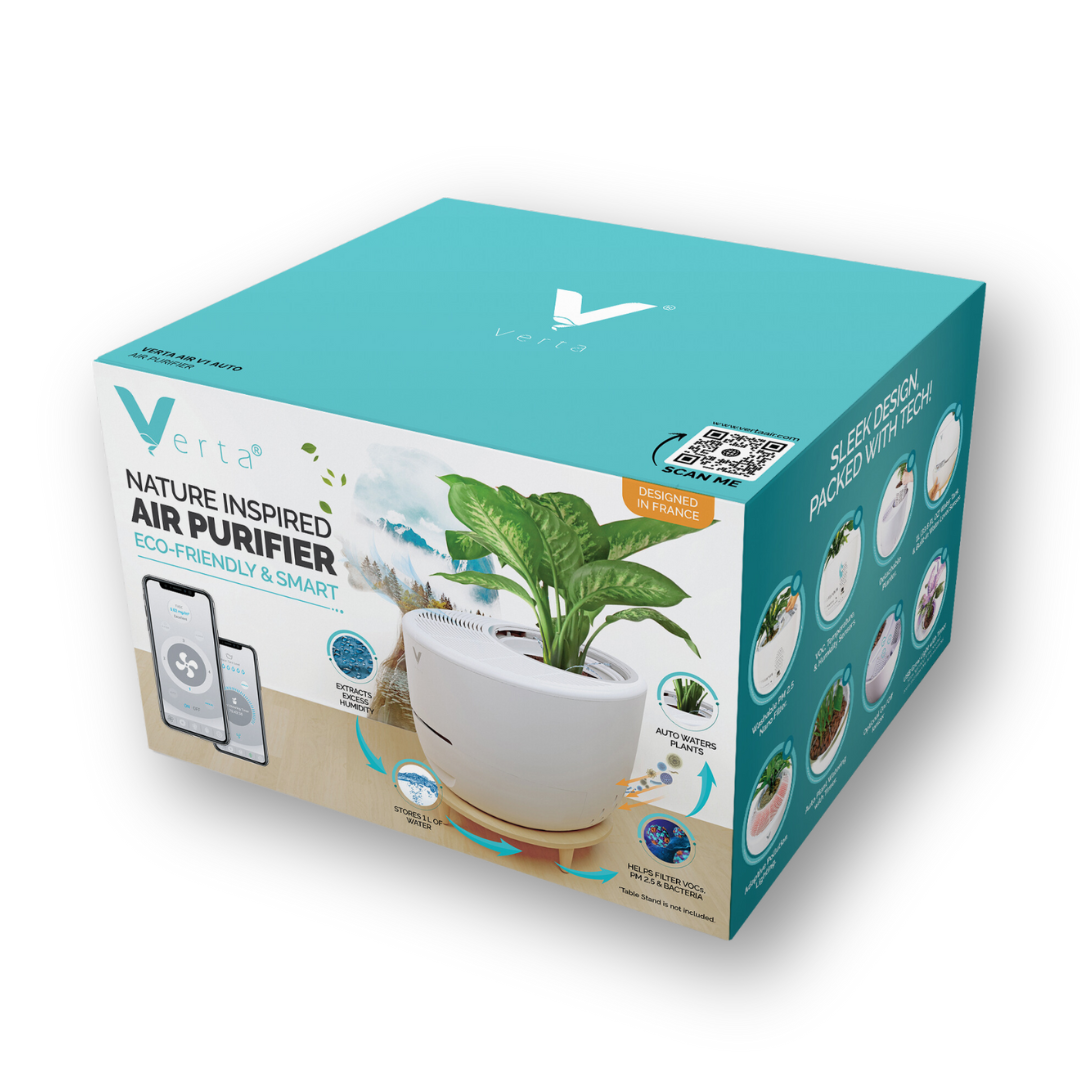 Verta® Smart Eco-friendly Air Purifier &amp; Self-watering Planter
