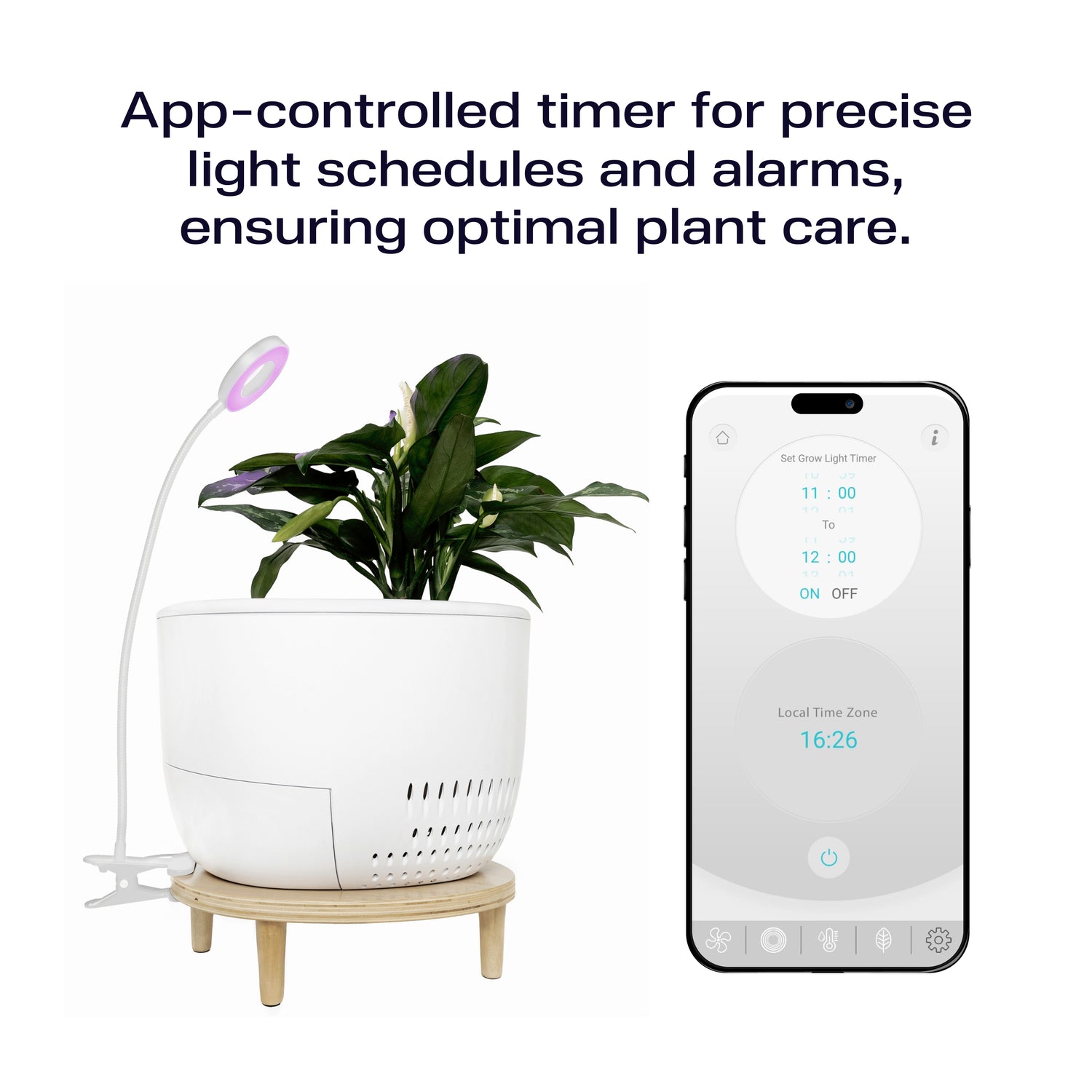 grow light for air plants Verta Nature Inspired Air Purifier